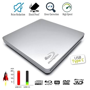 Amazon.co.jp: USB-C 外付けUSBスーパードライブ Mac CD DVD BD